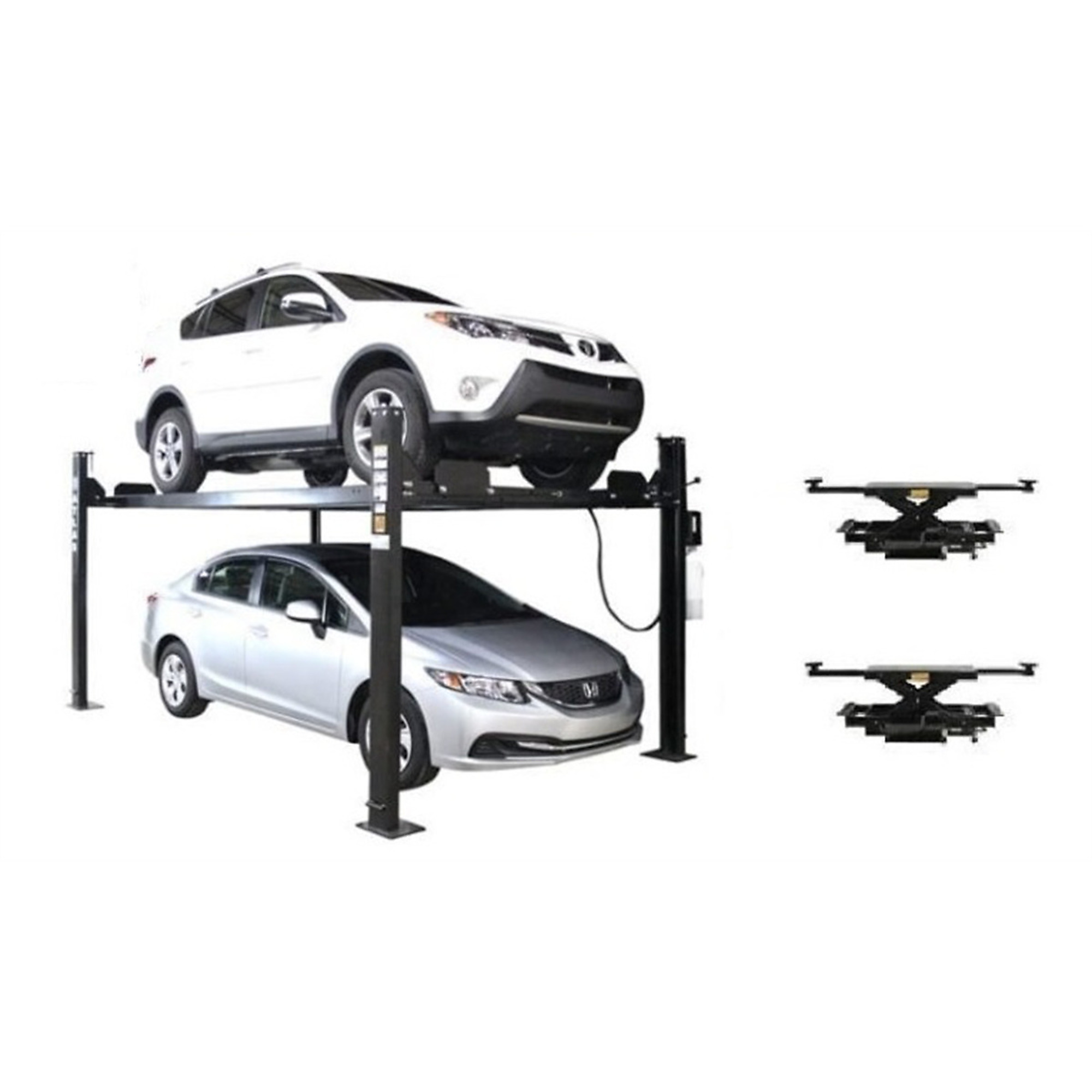 Atlas Automotive Equipment ALI Certified 4-Post Lift with RJ35 Sliding Jacks — Model# ATEATTD-APEX8-COMBO-FPD